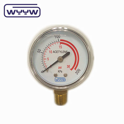 اندازه گیری فشار کنتاکتور NPT برای اکسیژن صنعتی CO2 آمونیا