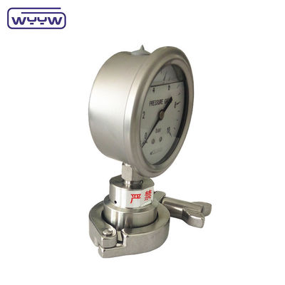 2.5 اینچ فشار سنج دیافراگم با اتصال پایین و رشته NPT