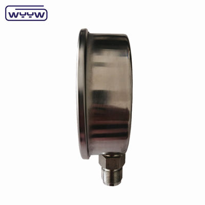 ابزار اندازه گیری فشار حرفه ای با پرکننده مایع 1/2'PT / NPT / G / M Thread Pointer Aluminium