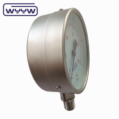 پر کردن روغن در دسترس نیست برای پر کردن روغن Stainless Steel Pressure Gauge Accuracy Class ±1.6% برای محیط های خشن