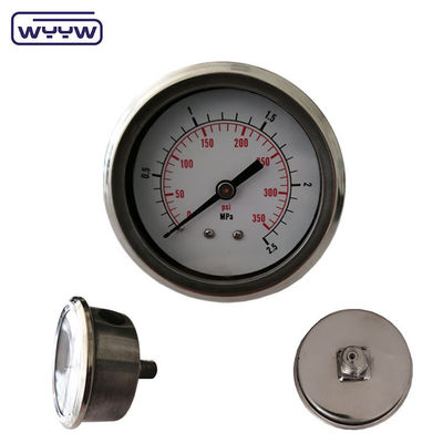 1/4&quot; BSP رشته مایع پر شده فشار گج فولاد ضد زنگ لوله بورتون برای صنعتی