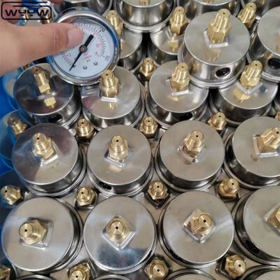 فولاد ضد زنگ فشار سنج خلاء با صفحه 60 میلی متری و نصب پشتی برای کاربردهای صنعتی