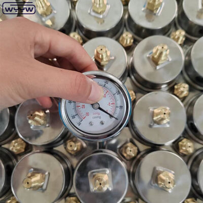 فولاد ضد زنگ فشار سنج خلاء با صفحه 60 میلی متری و نصب پشتی برای کاربردهای صنعتی