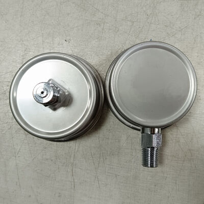 گیج فشار پر شده با گلیسیرین 2.5 اینچی (60 میلی‌متری) با ساختار فولاد ضد زنگ 316 برای مقاومت در برابر لرزش