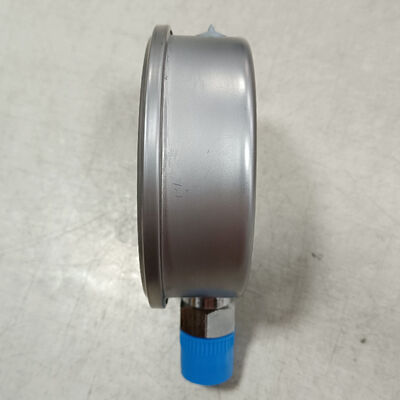 گیج فشار هیدرولیک پر شده با مایع 4 اینچی 100 میلی متری با محدوده 0-2.5 مگاپاسکال/0-25 کیلوگرم بر سانتی متر مربع و طراحی مقاوم در برابر ضربه