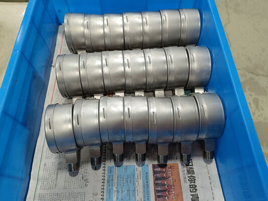 4 اینچ 316 استیل نطفه فشار سنج با حلقه خنجر برای عملکرد ضدصدمه