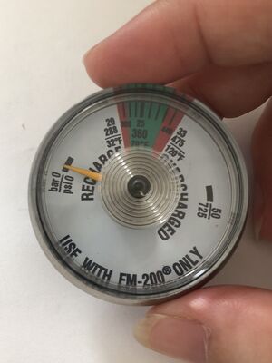 FM-200 مینی گیج فشار | مانومتر سیلندر اطفاء حریق